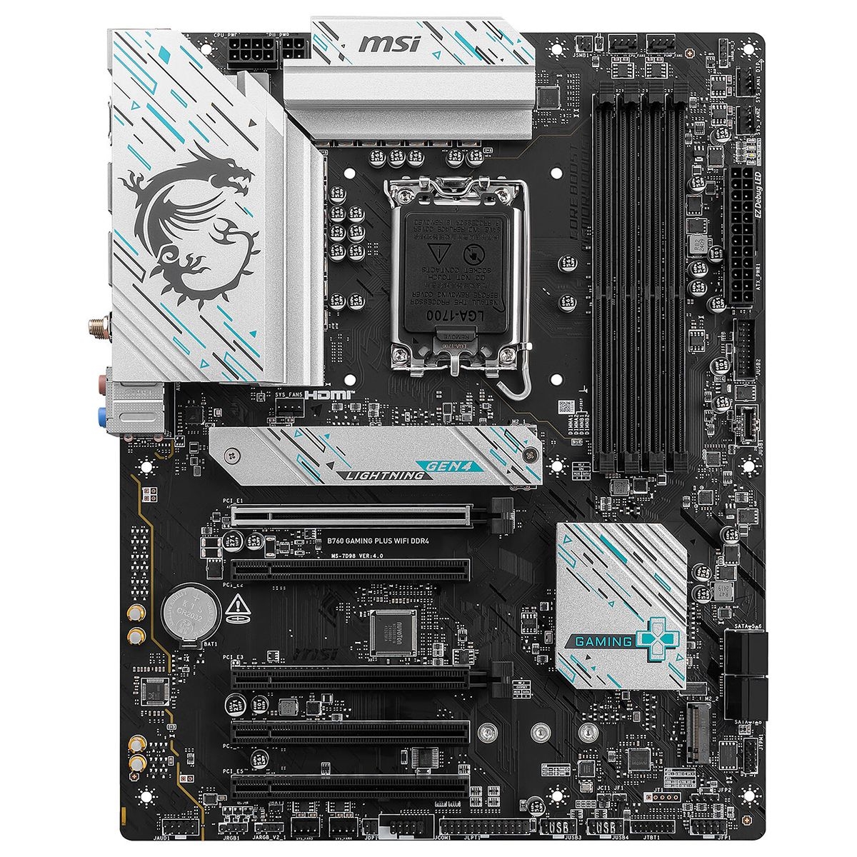 MSI B760 GAMING PLUS WIFI DDR4 LGA1700 MSI B760 GAMING PLUS WIFI DDR4 LGA1700