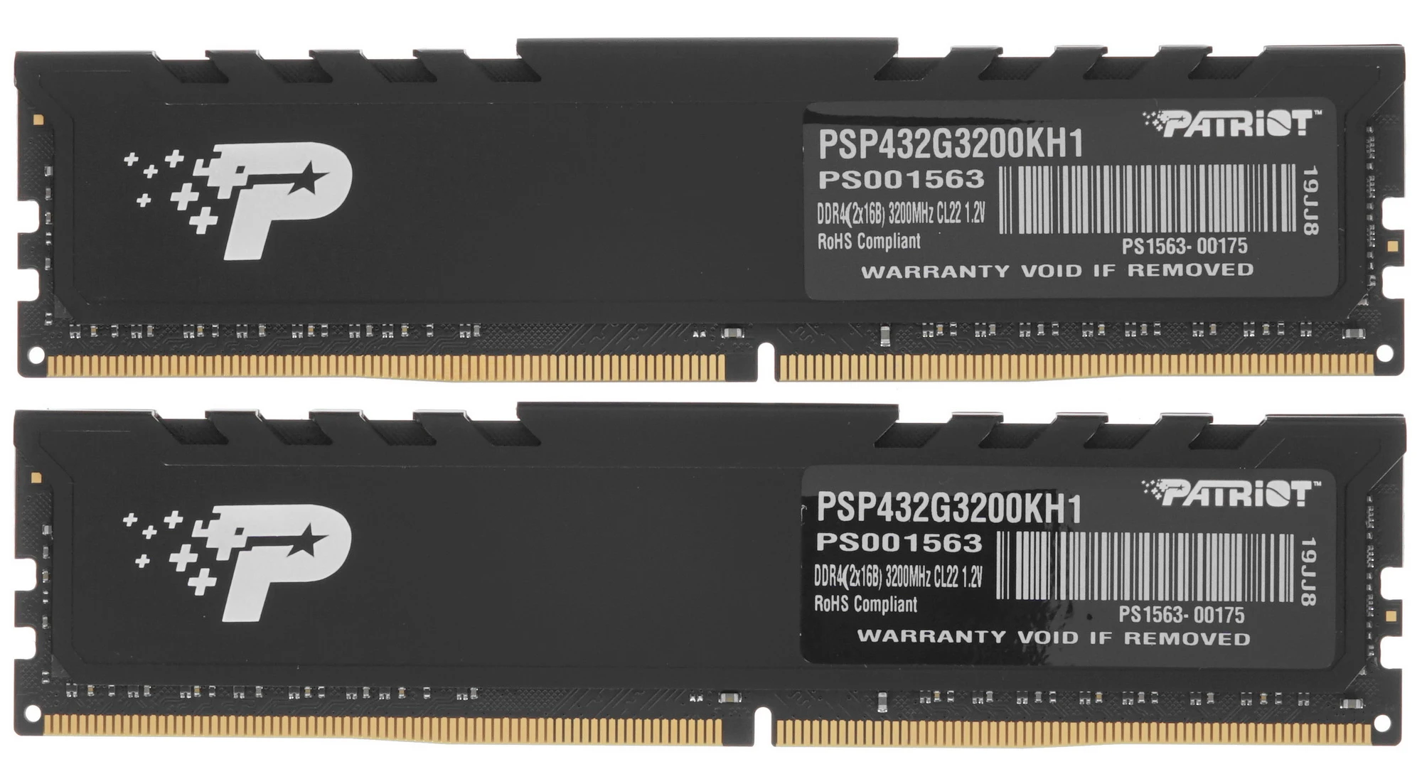 Patriot Signature Line Premium 32GB (16GBx2) Kit2 DDR4 3200MHz PSP432G3200KH1 Patriot Signature Line Premium 32GB (16GBx2) Kit2 DDR4 3200MHz PSP432G3200KH1