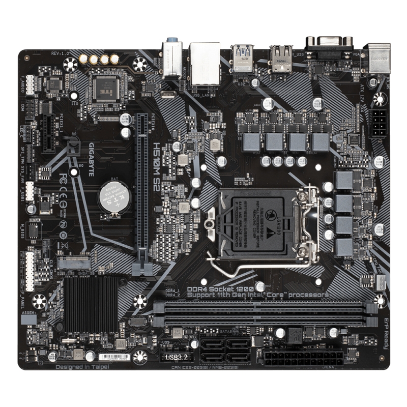 GigaByte H510M S2 (rev. 1.0) LGA1200 GigaByte H510M S2 (rev. 1.0) LGA1200