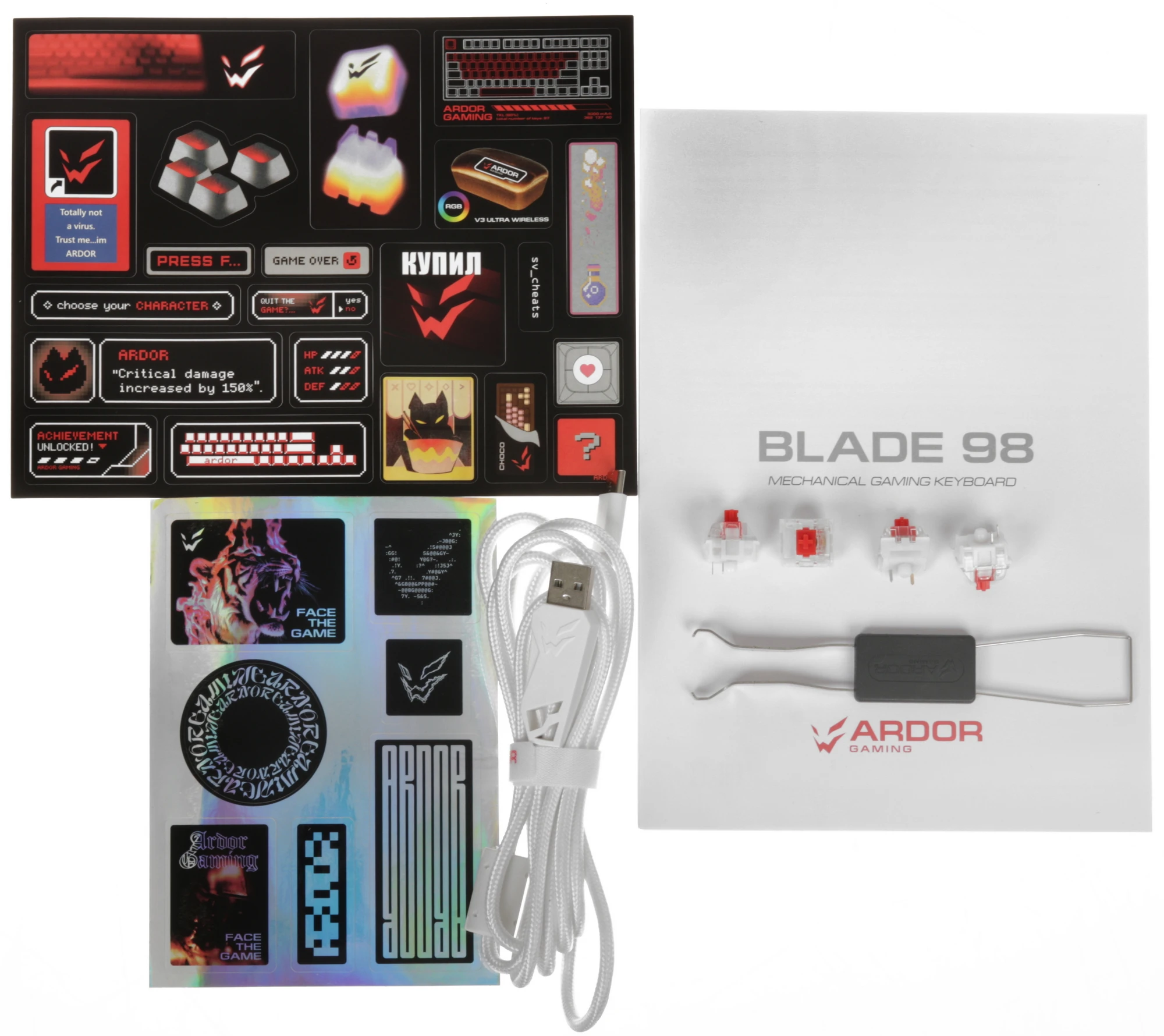 ARDOR GAMING Blade 98 механическая проводная ARDOR GAMING Blade 98 механическая проводная