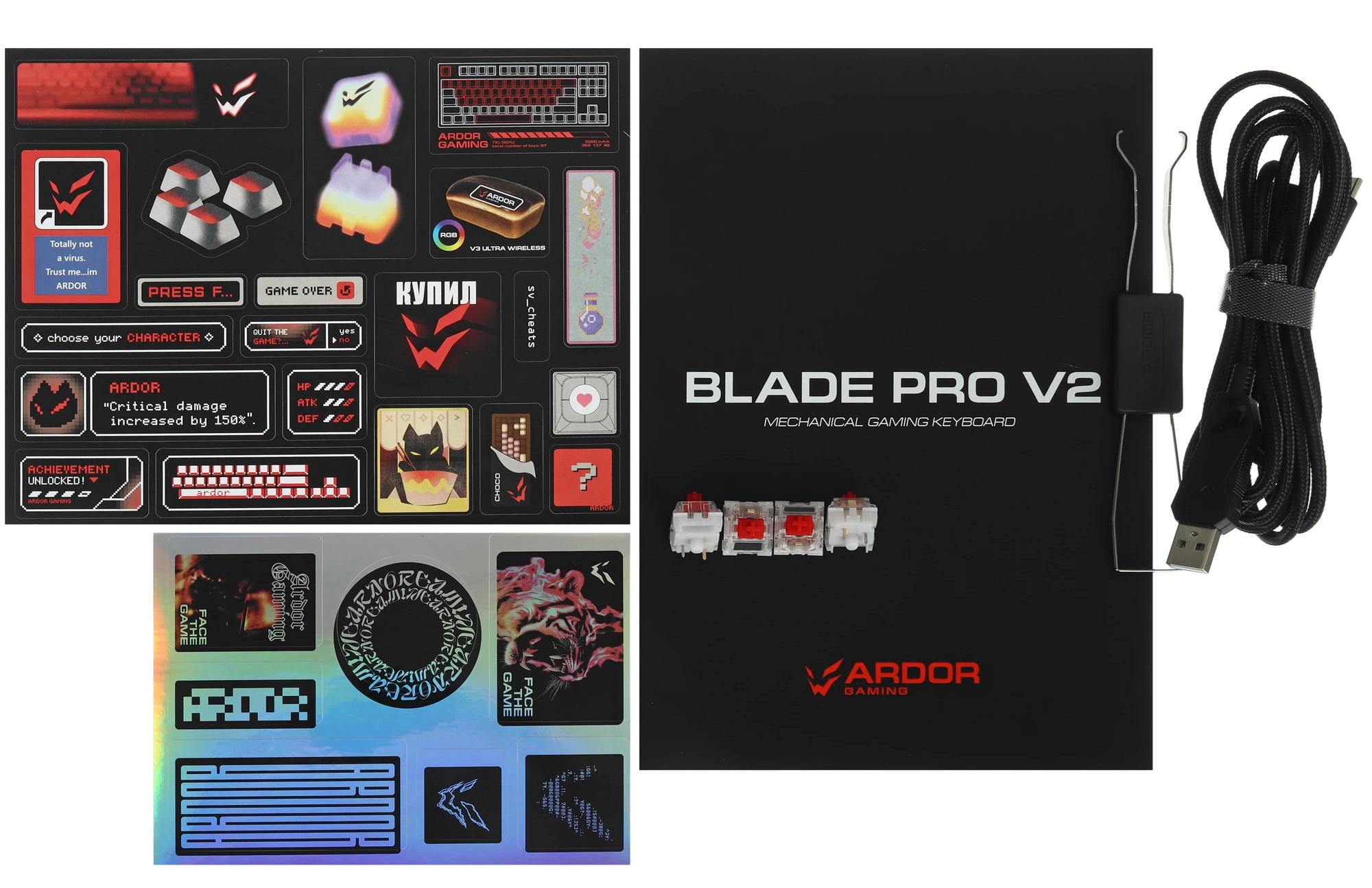 ARDOR GAMING Blade PRO V2 механическая проводная ARDOR GAMING Blade PRO V2 механическая проводная