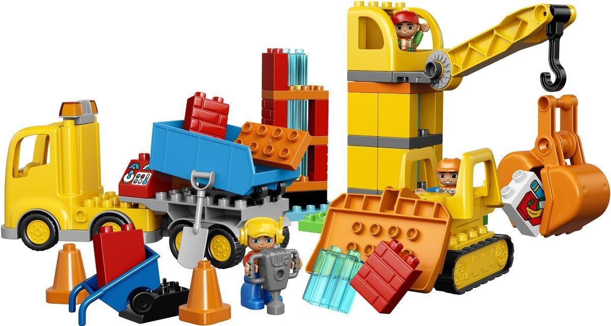Lego Конструктор Duplo "Большая стройплощадка" 67 деталей Lego Конструктор Duplo "Большая стройплощадка" 67 деталей