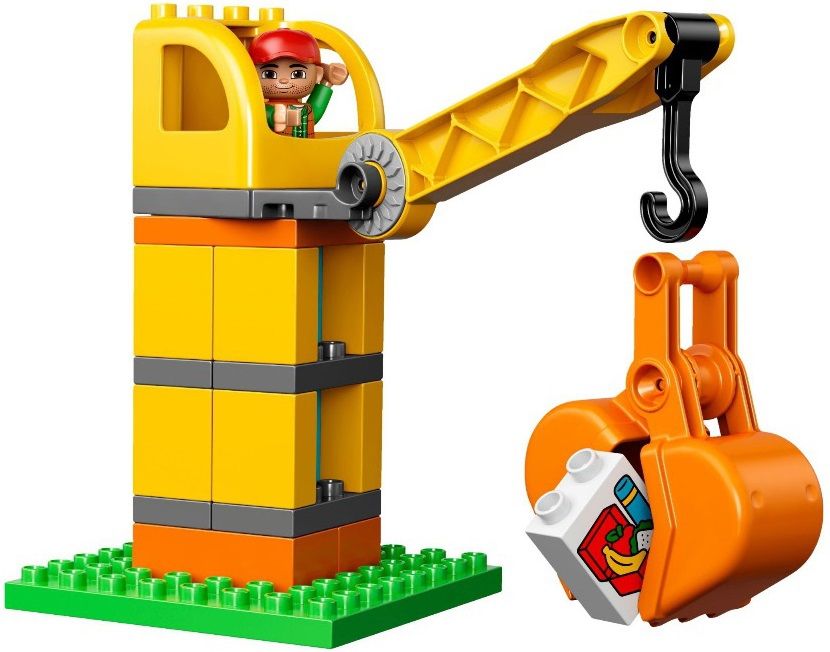 Lego Конструктор Duplo "Большая стройплощадка" 67 деталей Lego Конструктор Duplo "Большая стройплощадка" 67 деталей