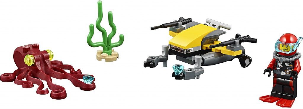 Lego Конструктор City "Глубоководный скутер" 42 детали Lego Конструктор City "Глубоководный скутер" 42 детали