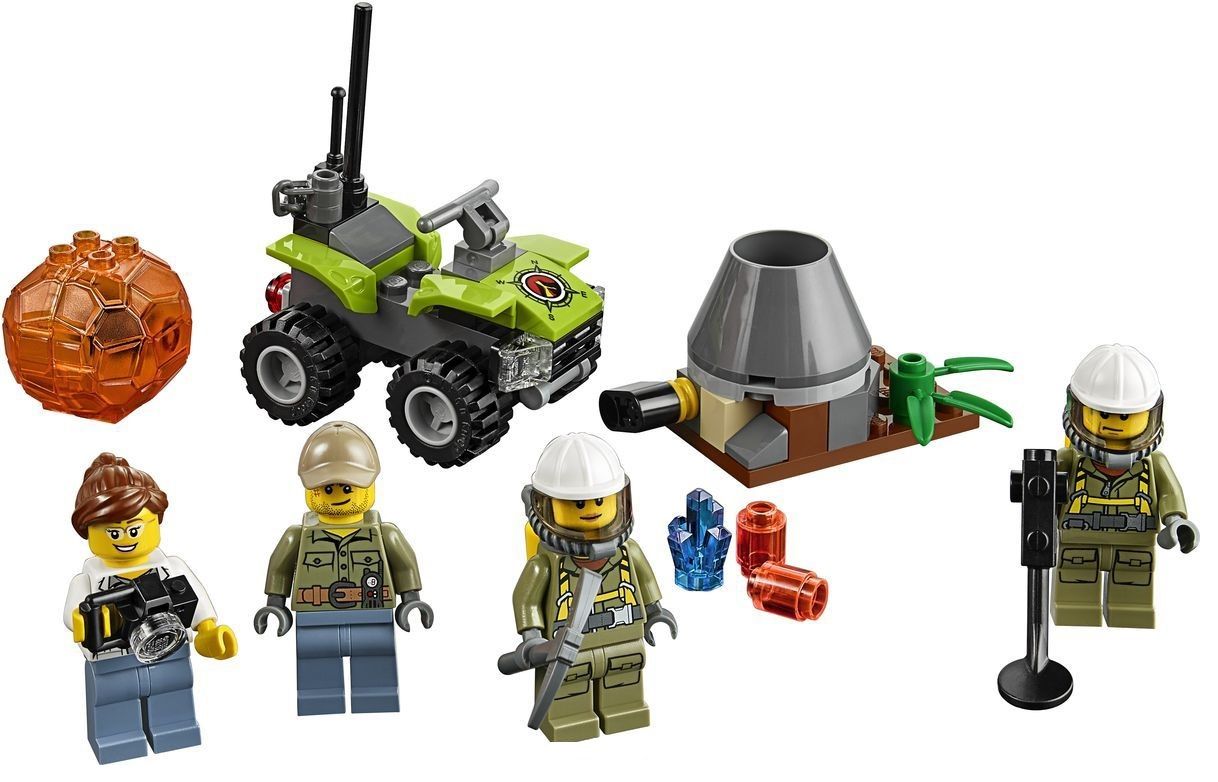 Lego Конструктор City "Стартовый набор. Исследователи вулканов" 83 детали Lego Конструктор City "Стартовый набор. Исследователи вулканов" 83 детали