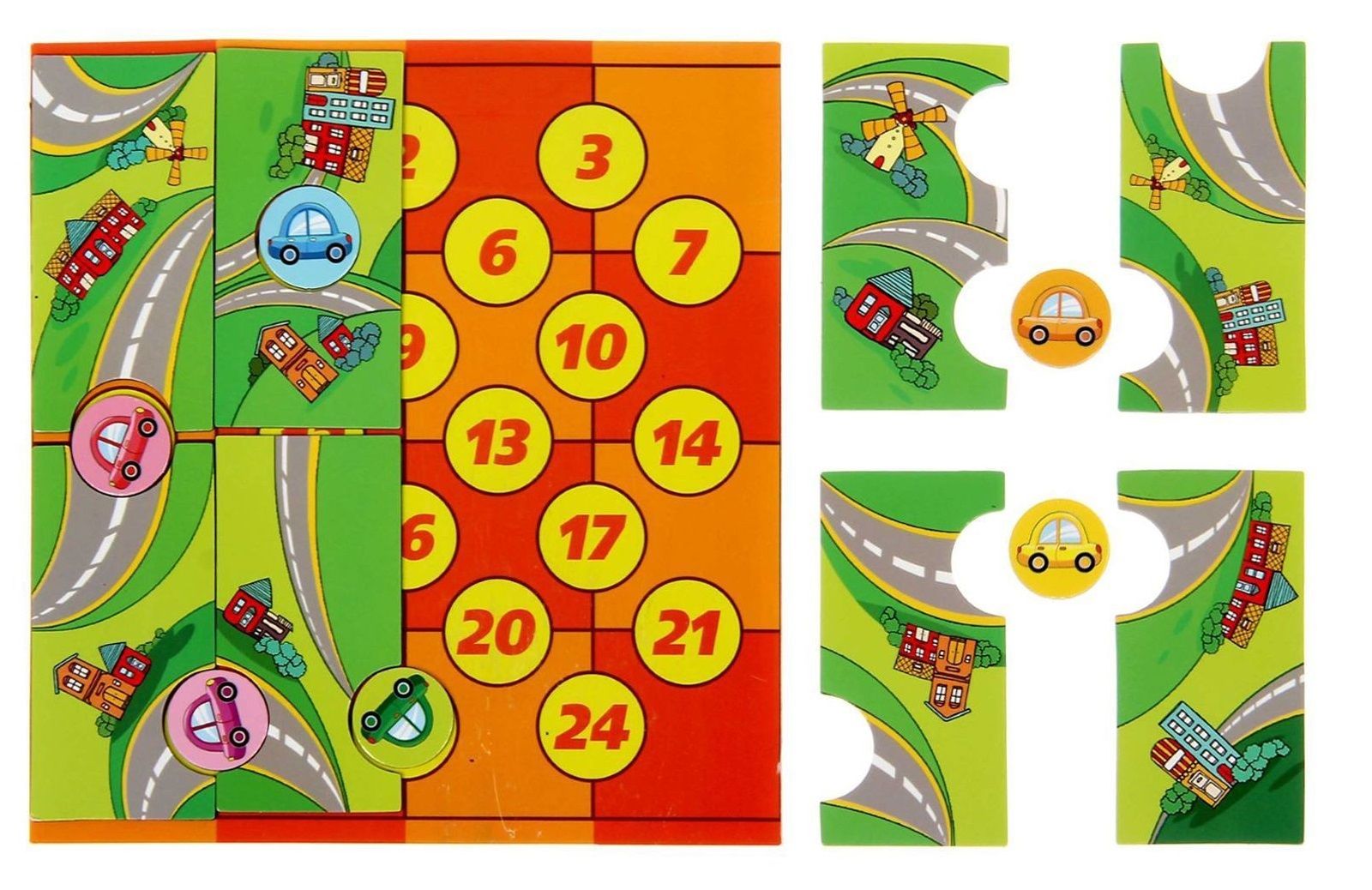 ЛасИграс Настольная игра "Парковка", Магнитная ЛасИграс Настольная игра "Парковка", Магнитная