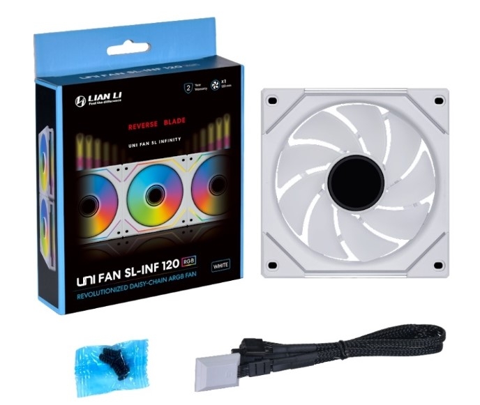 LIAN LI UNI FAN SL-INF 120 Reverse White G99.12RSLIN1W.R0