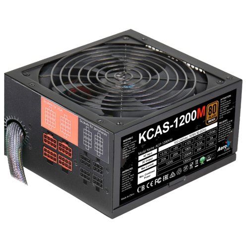 Aerocool KCAS-1200M 1200W ATX v2.4 , APFC , Fan 14cm , 80+ Bronze