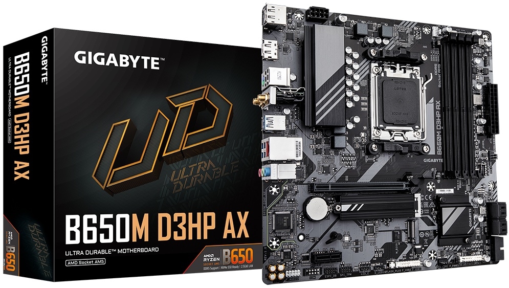 Материнская плата GigaByte B650M D3HP AX sAM5. Цена 13990руб. Купить в СПБ в интернет магазине Wite