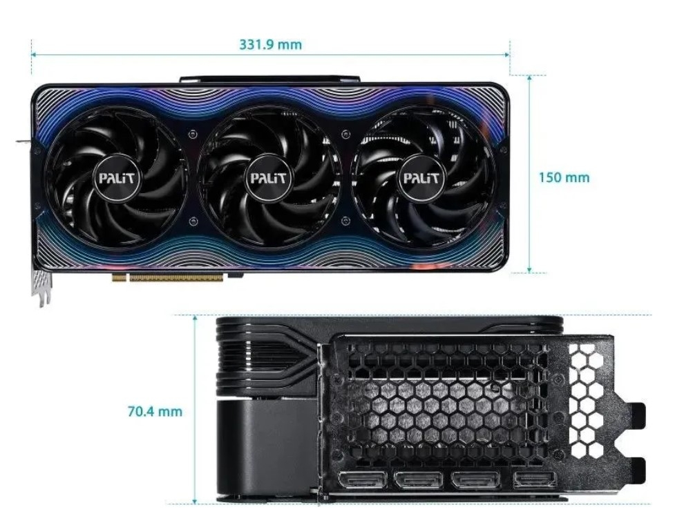 Palit GeForce RTX 5090 GAMEROCK OC 32Gb 2527MHz PCI-E 5.0 28000MHz 512 bit 1xHDMI 3xDisplayPort HDCP NE75090S19R5-GB2020G