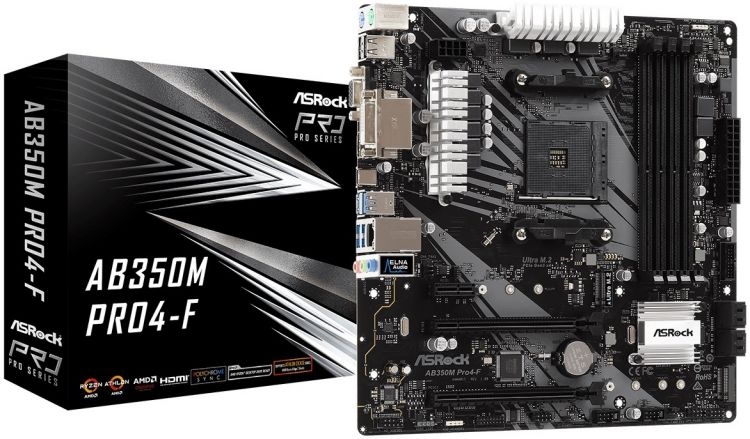 

Материнские платы ASRock, AB350M PRO4-F sAM4