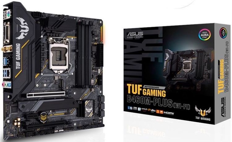 

Материнские платы ASUS, TUF GAMING B460M-PLUS (WI-FI) LGA1200