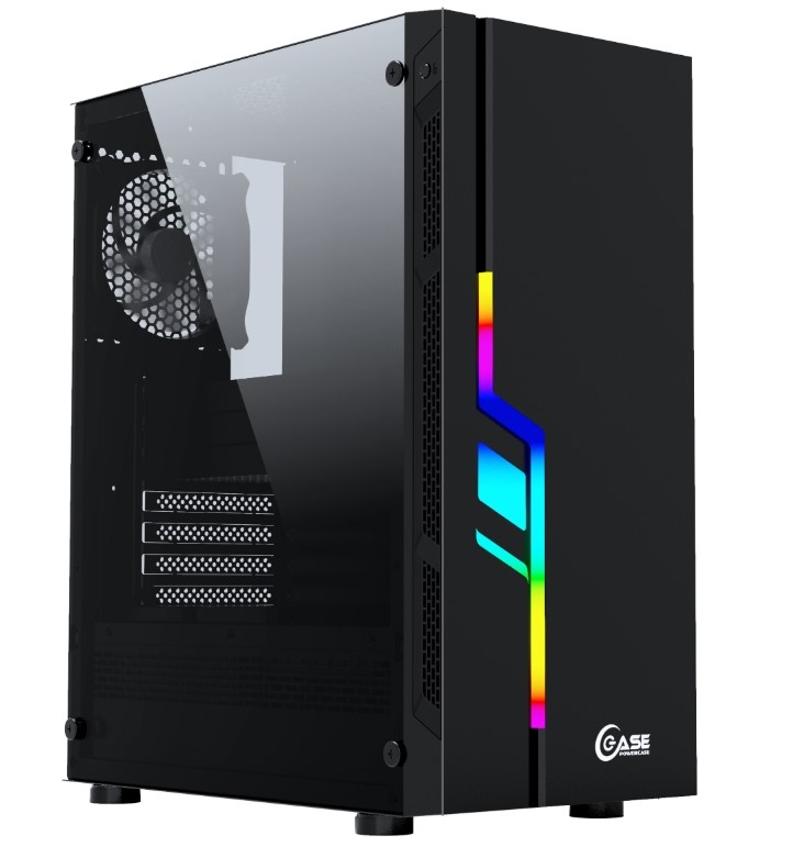 

Компьютерный корпус Powercase, Maestro Z3, Tempered Glass, RGB, Black