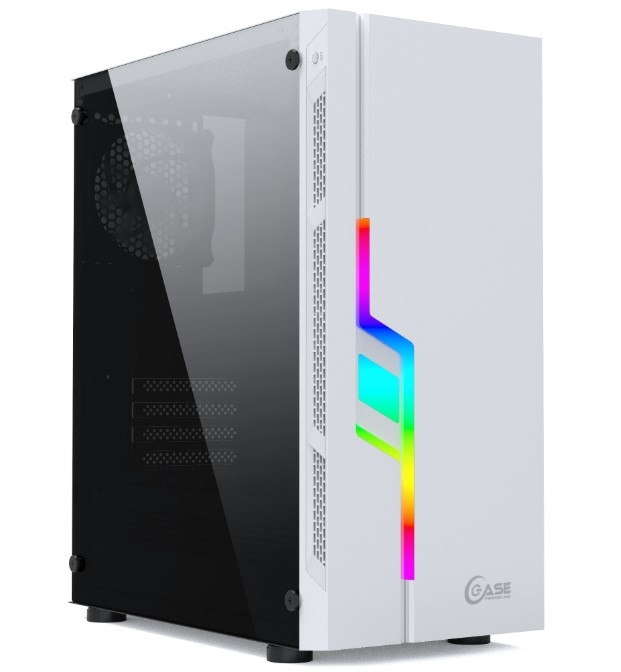 

Компьютерный корпус Powercase, Maestro Z3, Tempered Glass, RGB, White