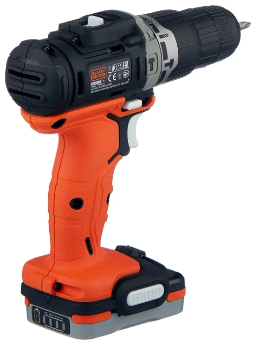 Black & Decker Ударная аккумуляторная дрель-шуруповерт BDCHD12S1 40 Н·м