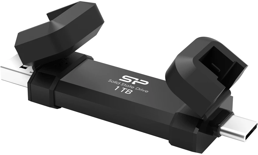 Silicon Power DS72 1000Gb USB 3.2 Gen 2 Type-A, USB 3.2 Gen 2 Type-C SP001TBUC3S72V1K