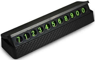 OLMIO Держатель - парковочная визитка с номером телефона