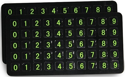 OLMIO Держатель - парковочная визитка с номером телефона