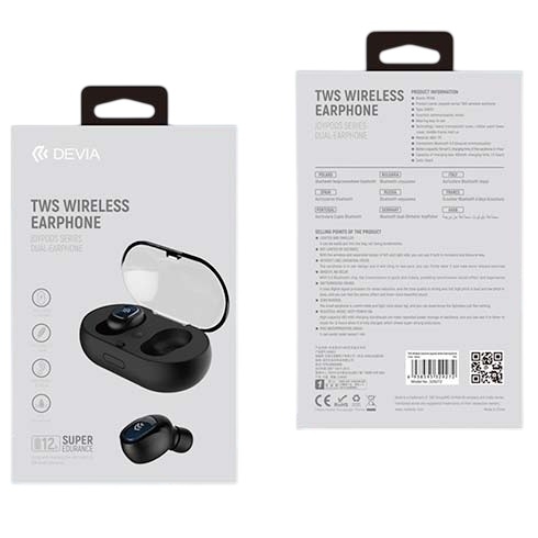 Devia Беспроводные наушники Joypods series TWS wireless earphone V2