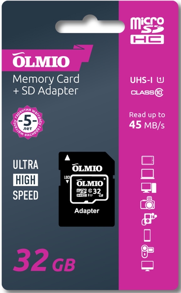 OLMIO microSDHC 32GB class 10