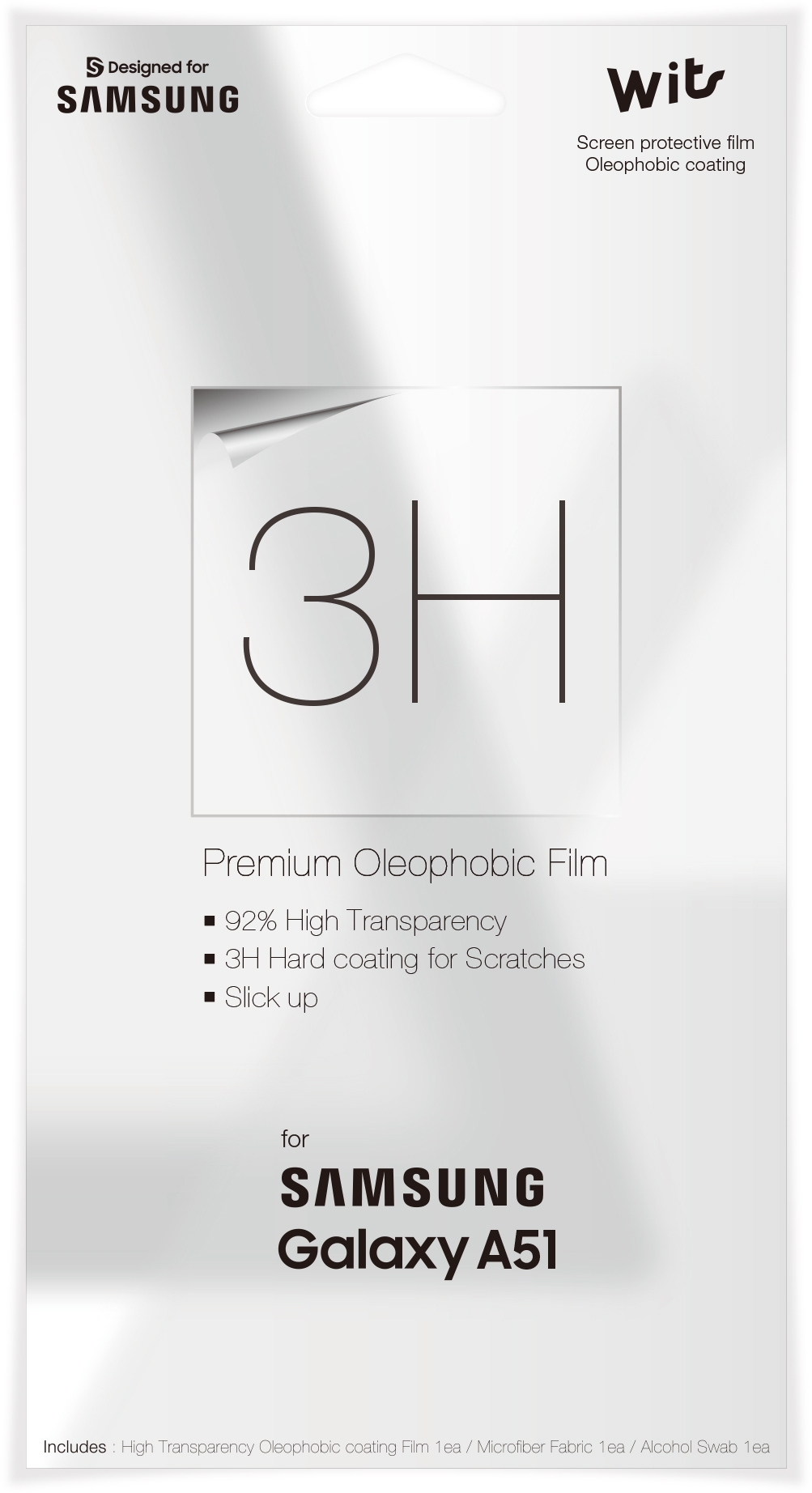 Wits Защитная пленка для Samsung Galaxy A51 SM-A515FN/DS (глянцевая)