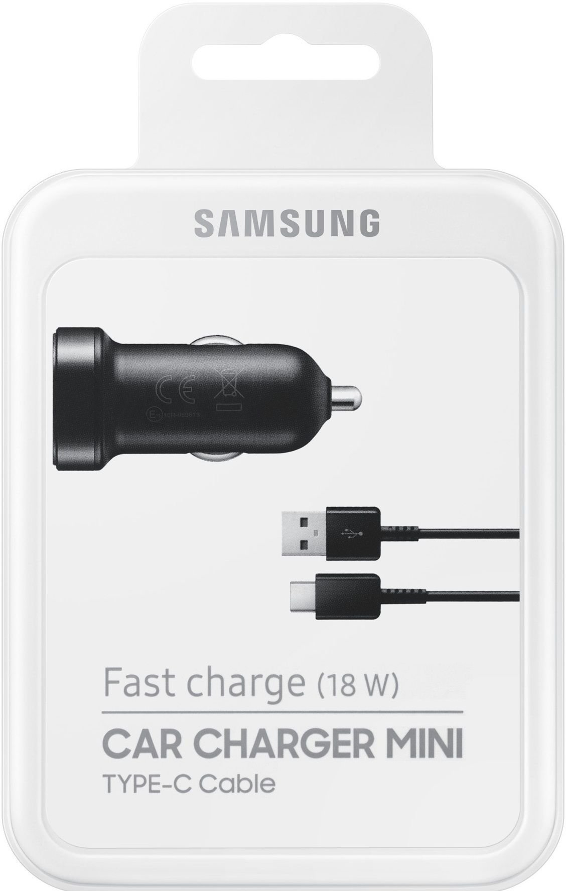 Samsung Автомобильное зарядное устройство EP-LN930BBEGRU + кабель microUSB, 2A
