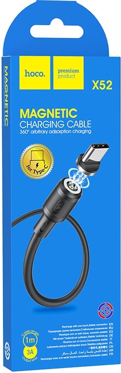 Hoco Кабель магнитный X52 Sereno USB - USB Type-C, 3A