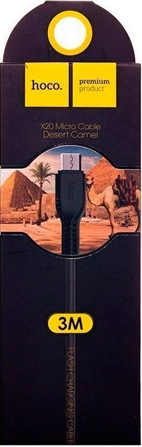 Hoco Кабель X20 Flash USB - microUSB, 3 м