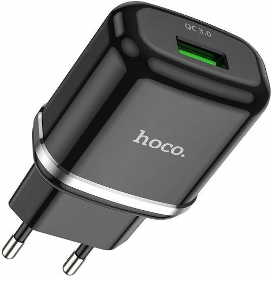 Hoco Сетевое зарядное устройство N3 + USB Type-C, QC 3.0, 18W