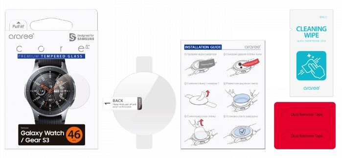 Araree Защитное стекло для Galaxy Watch (46мм)/Gear S3