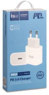 Isa Сетевое зарядное устройство HS15 Type-C Power Delivery 20Вт