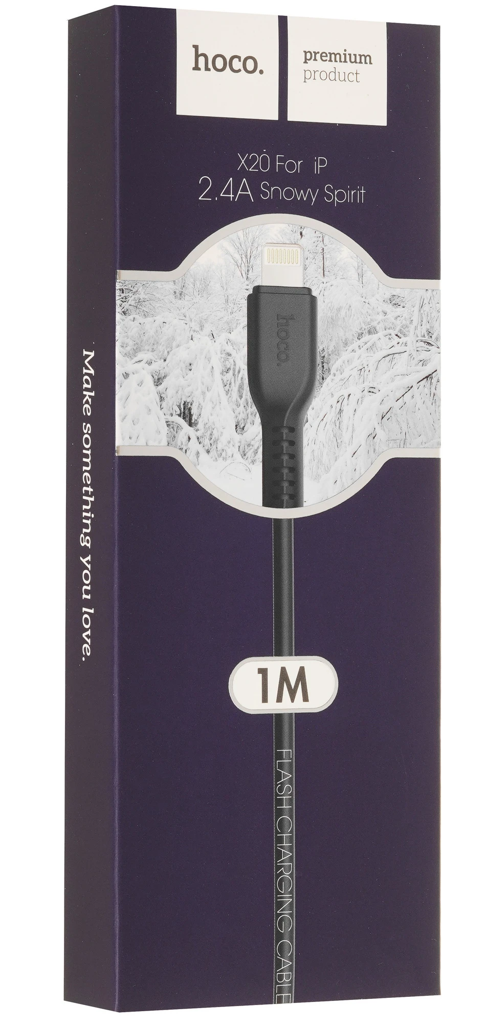 Hoco Кабель x20 USB 2.0 - Lightning, 2.4А, 1 м