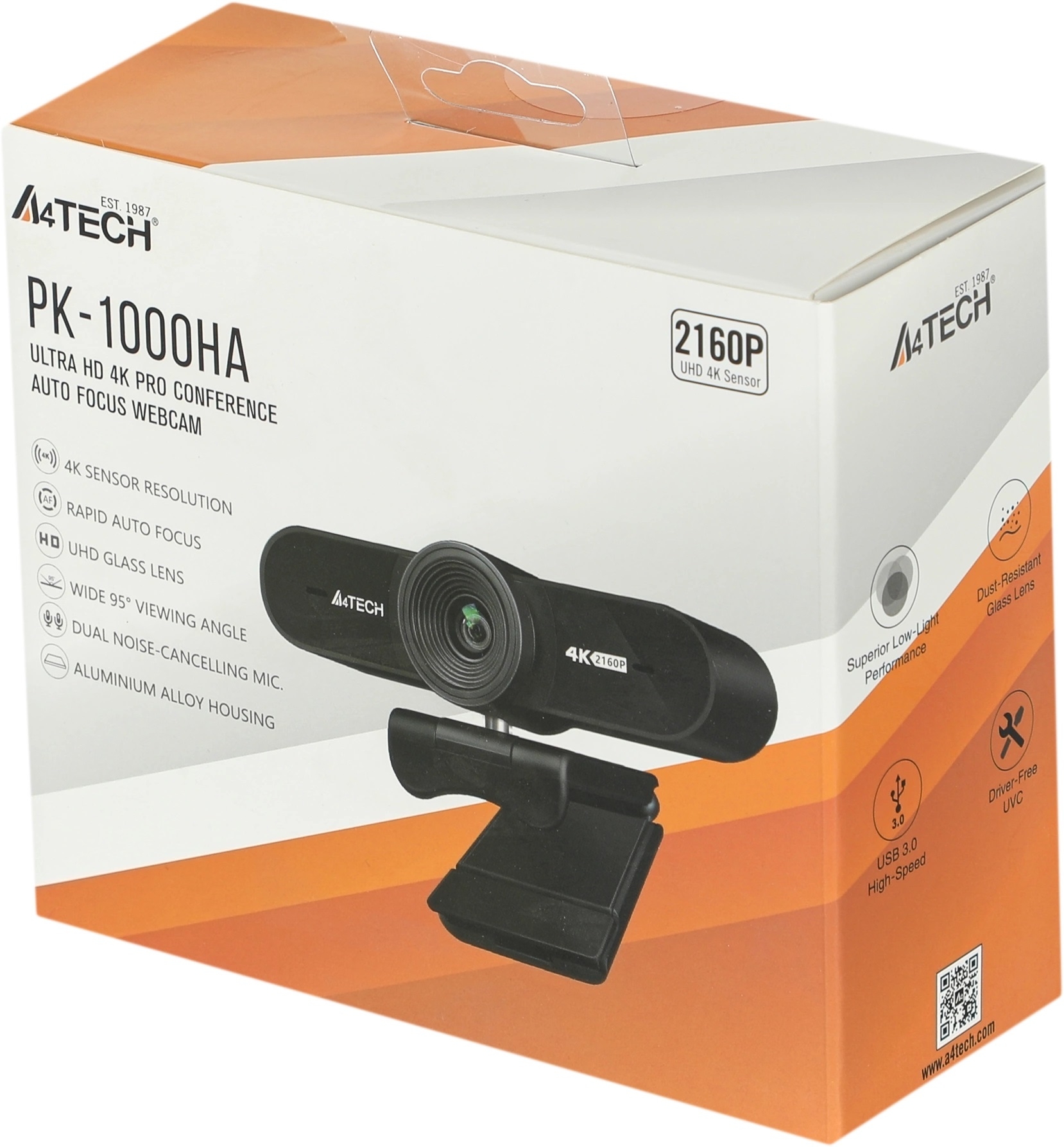 A4Tech PK-1000HA 8Mpix (3840x2160) USB3.0 с микрофоном