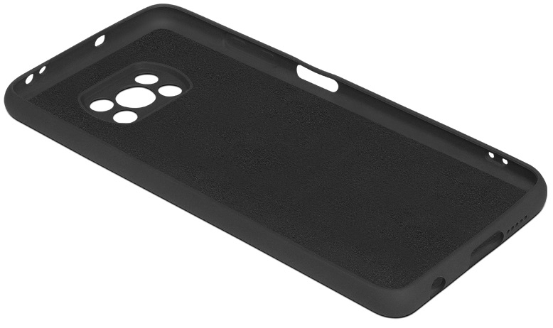 DF Чехол-накладка с микрофиброй для Poco X3/ X3 Pro