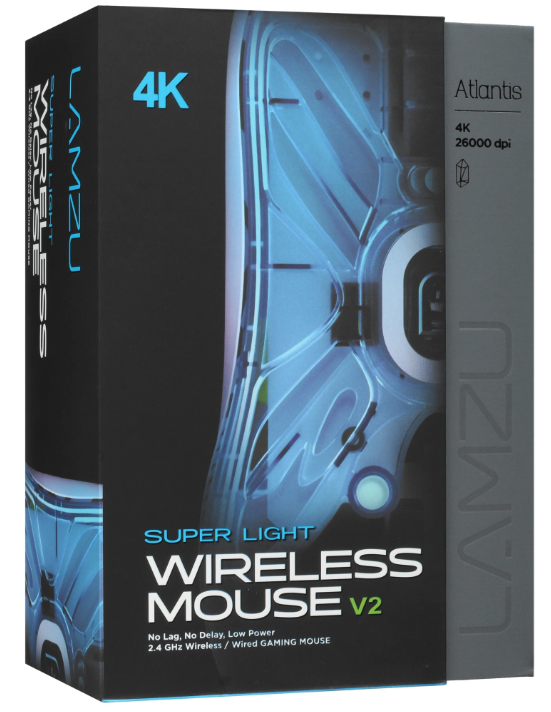 LAMZU Atlantis V2 Nordic MCU 4К беспроводная/проводная (26000dpi)