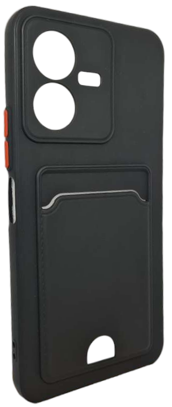 Mariso Чехол-накладка BUTTON с карманом для карт для Vivo Y22