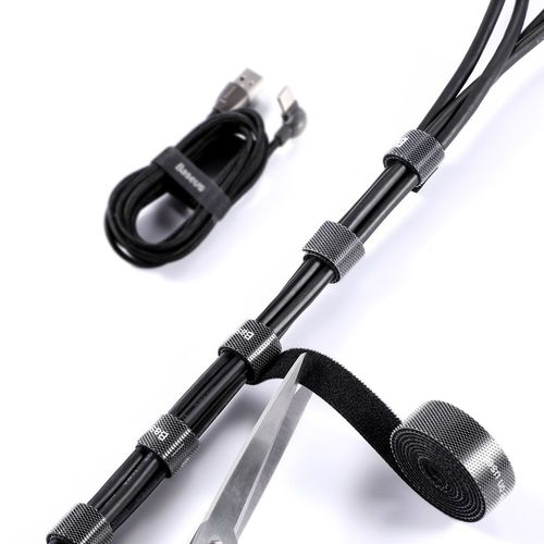 Baseus Стяжка для проводов на липучке Rainbow Circle Velcro Straps 1m