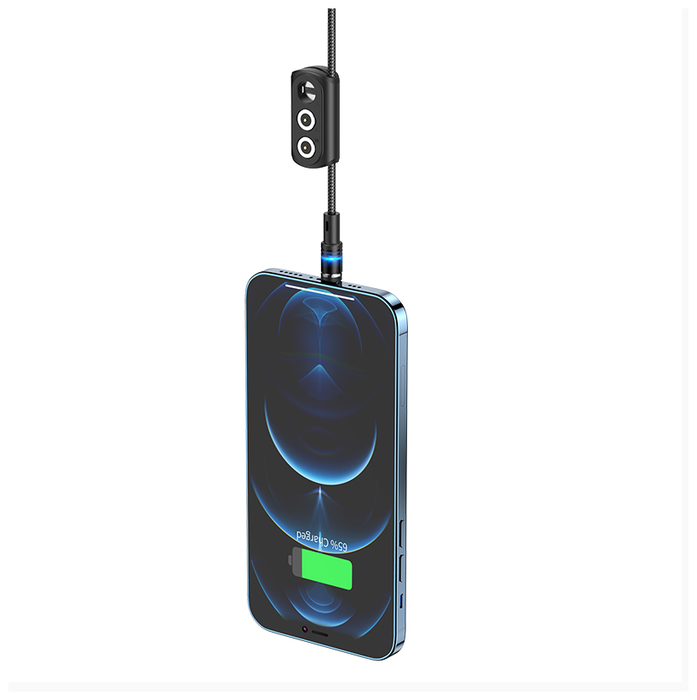 Hoco Кабель магнитный U98 USB 3 в 1 (Micro + Lightning + Type-C) 1.2м