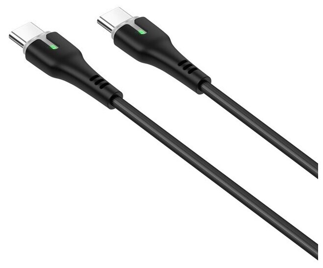 Hoco Кабель X45 Type-C на Type-C 1.8м с индикатором заряда
