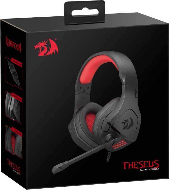 Redragon Theseus, черный/ красный