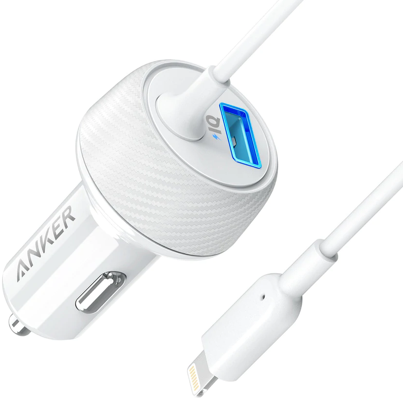 Anker Автомобильное зарядное устройство PowerDrive 2 Elite + Lightning