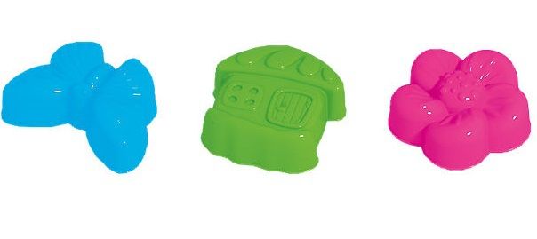 Стеллар Формочки для песка "Цветок, бабочка, домик"