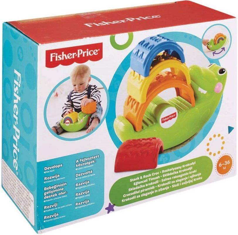 Mattel Пирамидка Fisher Price "Крокодильчик"