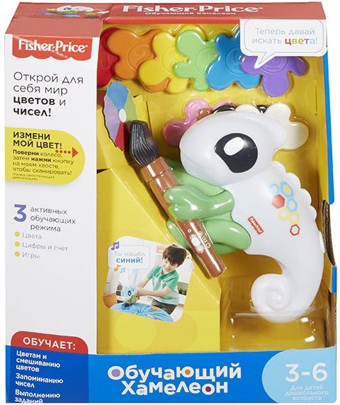 Mattel Интерактивная игрушка Fisher Price "Обучающий хамелеон"