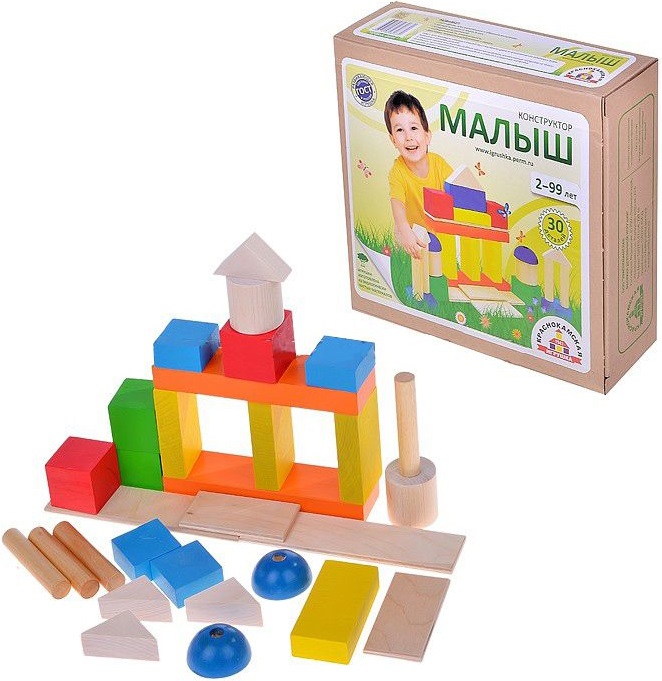 Краснокамск Конструктор "Малыш" 30 деталей
