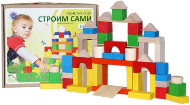Краснокамск Конструктор "Строим сами" 60 деталей