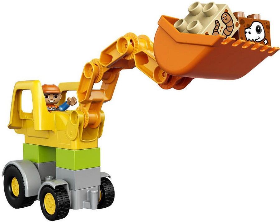 Lego Конструктор Duplo "Экскаватор-погрузчик" 19 деталей
