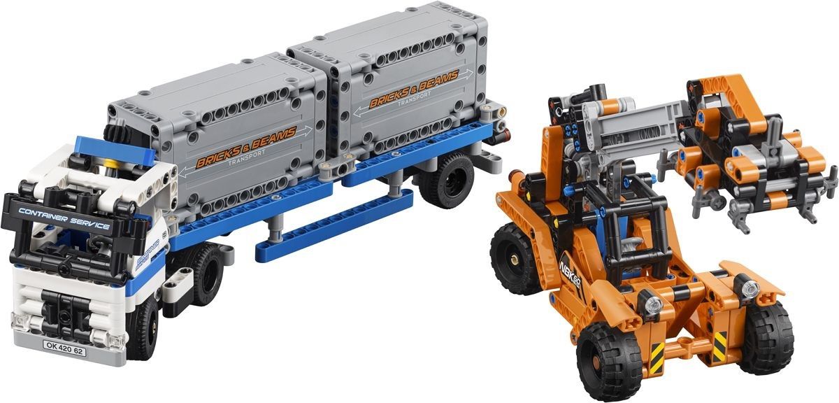 Lego Конструктор Technic "Контейнерный терминал" 631 деталь