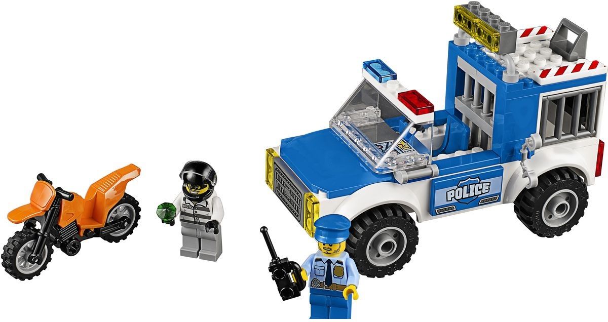 Lego Конструктор Juniors "Погоня на полицейском грузовике" 90 деталей