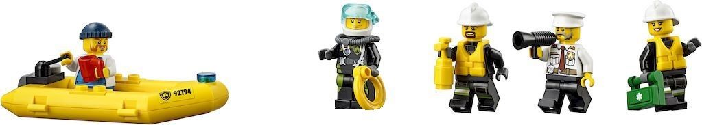 Lego Конструктор City "Пожарный катер" 412 деталей